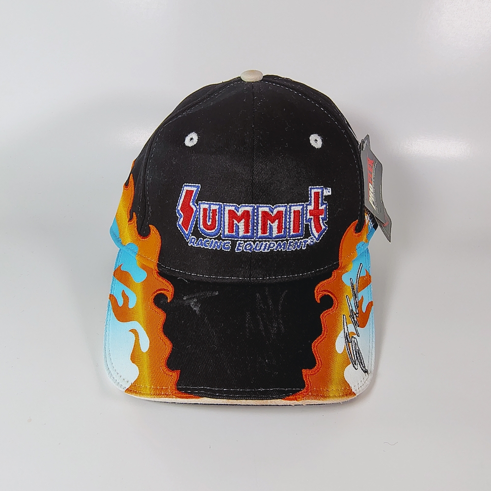 Summit Racing Black Cap with Flame Design